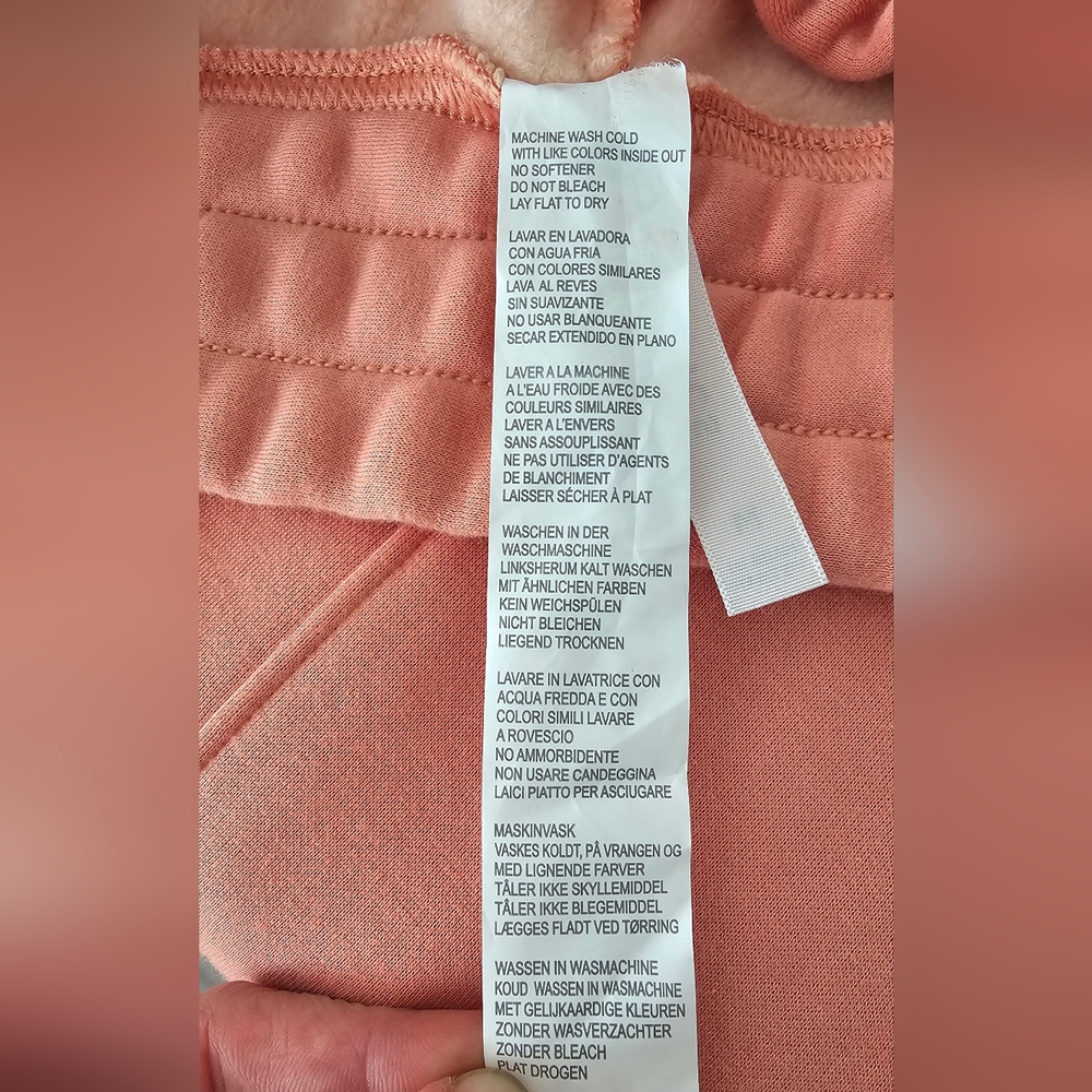 Fabletics Dusty Pink Wide Leg Sweatpants Women’s M High Rise Lounge Athleisure - Picture 8 of 8